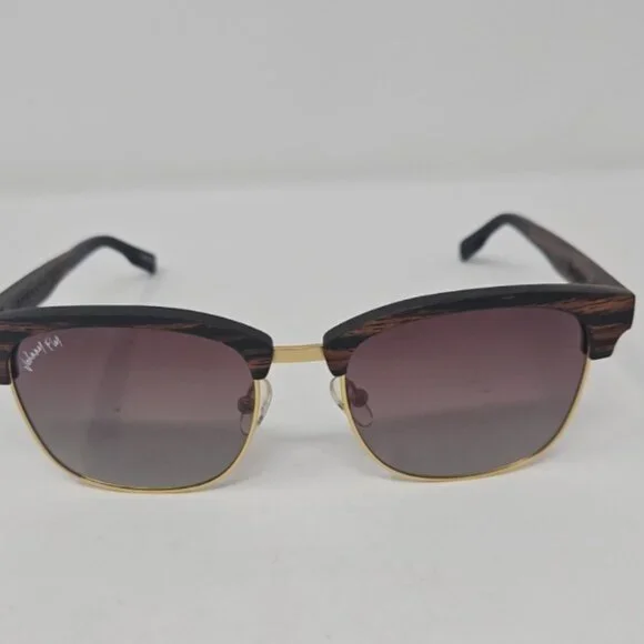 Johnny Fly Wood Rim & Steel Aviator HUGHES Polarized 